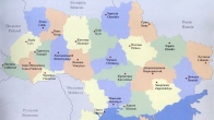 Административная карта Украины без лишних деталей