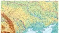 Большая карта высот Украины
