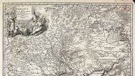 Большая подробная старинная карта Украины – 1720-го года
