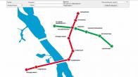 Интерактивная карта метро Новосибирска с расчетом времени