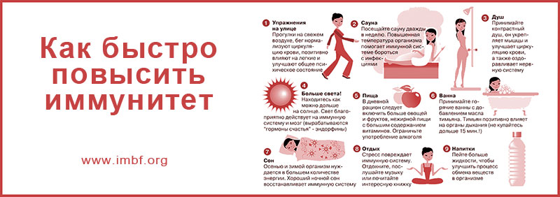 Как повысить иммунитет – Инфографика